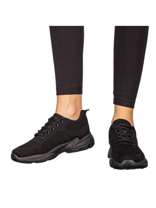 REDUCERI, Pantofi sport dama negri din material textil Morison - Kalapod.net